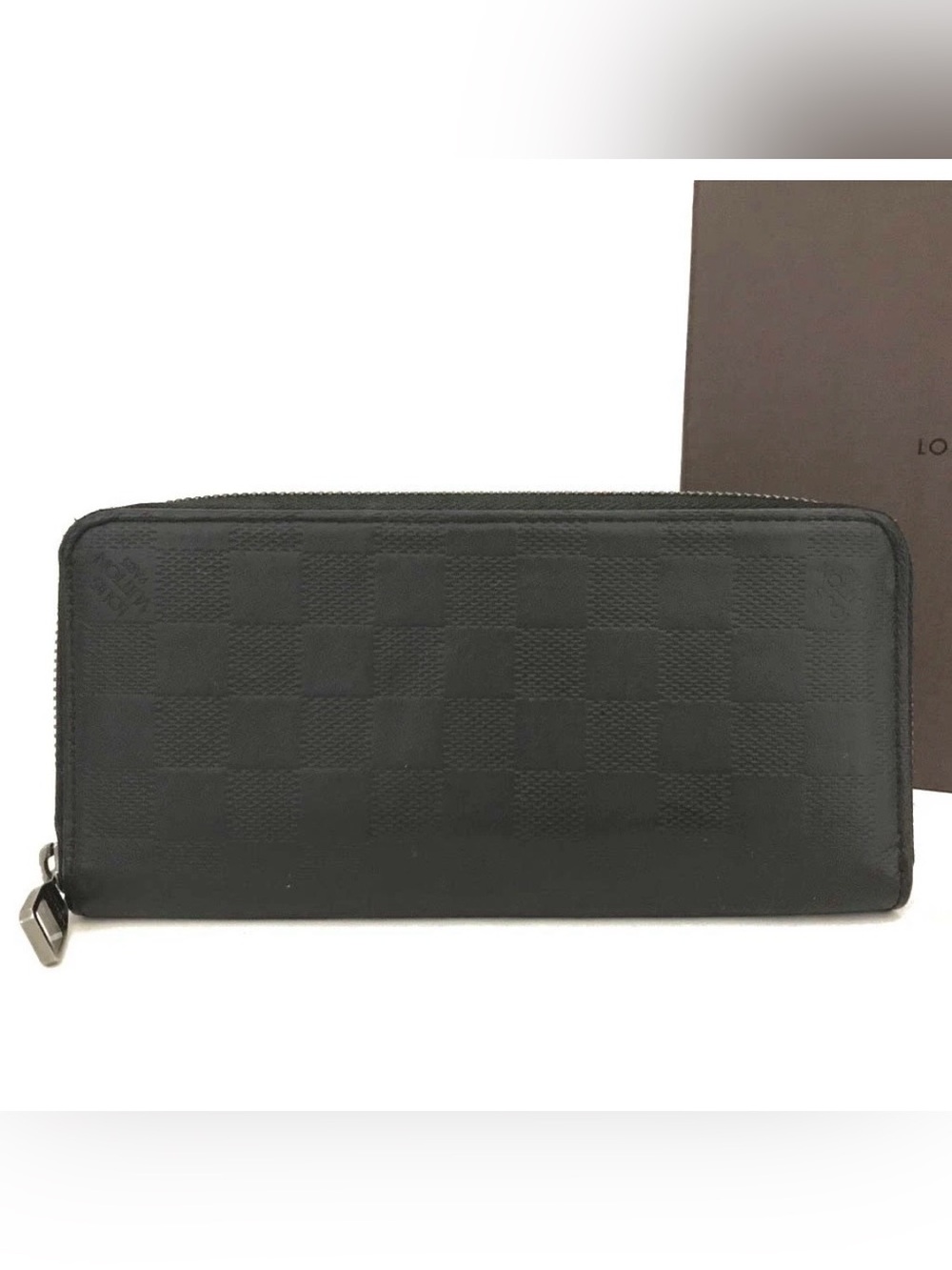 AUTH Louis Vuitton Long Vertical Zippy Trunk Wallet In Damier Infini AUTHENTIC